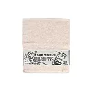 【Peanuts】史努比Snoopy台灣製造純棉棒球刺繡緞檔方巾_多色選_  淺棕