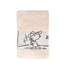 【Peanuts】史努比Snoopy台灣製造純棉棒球刺繡緞檔浴巾_多色選_  淺棕