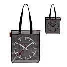 MONDAINE 瑞士國鐵 透明網格A4托特包 (補習/文件/手提/肩背/購物袋) -  霧黑