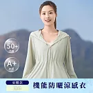 翡冷翠文創機能防曬涼感外套-束腰款(L-XL) L 淺綠