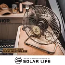 樂活不露 12吋360度靜音型工業風扇.工業用桌扇 露營電扇 戶外電風扇 帳篷風扇 靜音電扇 沙漠黃