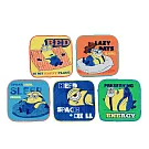 【日本丸真】小小兵 純棉迷你小方巾五入組  睡覺時間  睡覺時間