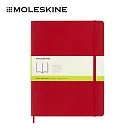 MOLESKINE 經典軟皮筆記本 -   XL型/  空白/ 紅