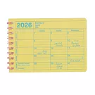 【日本Mark’s】2026 月曆型記事手帳XS (B7變型) ‧ 黃色