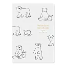 【日本RYU-RYU】2026 月記事手帳A5｜中島良二動物遊行 ‧ 北極熊