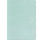 【日本LABCLIP】2026 方格週記事手帳B6 ‧ 波浪剪裁/綠色