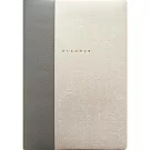 【日本EL COMMUN】2026 橫式週記事手帳B6 ‧ 簡約拼接/銀色