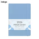Indigo 2026 Prism Weekly B6 週日記  MILKY BLUE