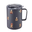 [星巴克]黑薑餅人不鏽鋼把手杯