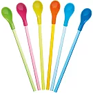 《KitchenCraft》繽紛吸管攪拌匙6件(23cm) | 飲料 飲品攪拌