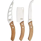 《Artesa》刺槐木柄起司刀3件 | 起士叉 乳酪刀 野餐組 刺槐木柄起司刀3件