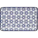 《Tokyo Design》瓷製長方餐盤 | 餐具 器皿 盤子 - 花繩藍20.5cm