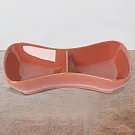 《danica》Heirloom雙格石陶醬料碟 | 醬碟 醬油碟 小碟子 小菜碟 - 磚紅