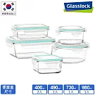 Glasslock 強化玻璃微波保鮮盒-超值5件組