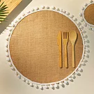 《Natural Elements》編織麻布餐墊4入(圓) | 桌墊 杯墊