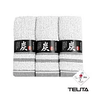 【TELITA】台灣製造竹炭防臭緞檔毛巾-3條/包_ 混搭色
