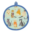 《danica》Jubilee圓形隔熱墊 | 桌墊 鍋墊 餐墊 耐熱墊 杯墊 - 復古貓