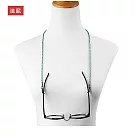 seoul show首爾秀 麻花編織皮繩眼鏡鍊老花眼鏡防丟鍊  淺藍