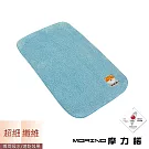 【MORINO】台灣製造-超細纖維兒童抗菌防臭刺繡童巾 -藍色-柴犬