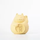 【泥研製所】胖胖招福貓(中)6cm 招財黃