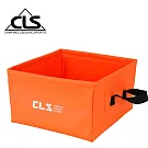 【韓國CLS】戶外多功能方形折疊水桶/儲水盆/水袋(三色任選) 橘色