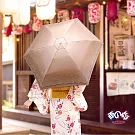 【雨之戀】降溫10℃涼感扁摺疊傘_雪紡  外金內黑