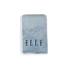 【ELLE HOME】抗菌舒柔超細纖維刺繡毛巾組(4條組) 暮海藍