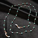 seoul show首爾秀 綠松石兩用口罩掛繩鏈墨鏡平光眼鏡鍊老花近視防丟鍊  玫瑰金