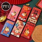 摩達客◉春節開運招財◉馬上發財可愛小馬紅包袋組_6款圖案共12入組