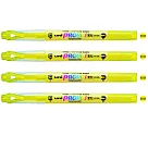 (4支1包)三菱PUS102T視窗螢光筆黃色
