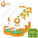 【橘子工坊】天然濃縮制菌洗衣精補充包─洗淨病毒升級版 1500ml x 6包/箱
