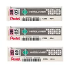 (3入1包)PENTEL C205自動鉛筆芯0.5─2B
