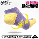 蒂巴蕾 My Energy 動能翻轉運動踝襪─晶紫蘭