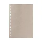 [MUJI無印良品]書型可撕活頁紙(5mm方格).20孔/50頁.灰.A5