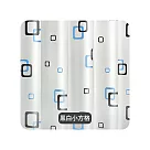 【E.dot】PEVA防霉防水浴簾(附掛環) 黑白小方格