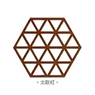【Cap】現代簡約風幾何六邊形矽膠隔熱墊北歐紅