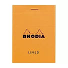 【Rhodia|Basic】N°11 上掀式筆記本_ A7_橫線_80g_ 80張_ 橘皮