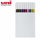 UNI EMOTT 耐水性色筆 10色組 No.3 深色系