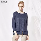 【ST.MALO】輕寫春色亞麻天絲上衣─1872WT─ 2XL 牛仔藍