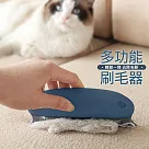 居家寵物除毛刷 毛髮清理器 刷毛器(2入組) 墨藍色