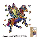 【YouRPUZZLE】木質不規則立體動物造型拼圖 飛馬