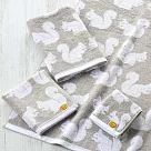 【日本丸真】Anorak英倫設計款洗臉巾 (松鼠)