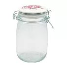 GREENGATE / Charline white 玻璃儲物罐1L