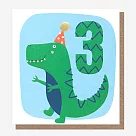 Caroline Gardner 英國進口週歲生日賀卡─ 鱷魚3歲