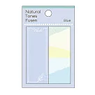 PINE BOOK natural tones 自然色調便利貼 M 藍色的