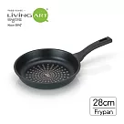 【LiViNG ART】韓國IH鑽石不沾鍋平煎鍋 28cm─電磁爐適用