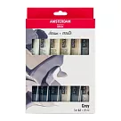 【ROYAL TALENS】AMS壓克力 20ML 12色套組 灰階
