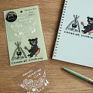 【日本RYU─RYU】中島良二動物冒險 貼紙2入組 ‧ 露營