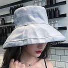 【KISSDIAMOND】大帽檐雙面可摺疊遮陽帽(KD─0868) F 雙面款─楓葉灰