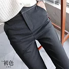 【初色】高腰直筒九分西裝褲─共3色─66989(M─2XL可選) M 深灰色